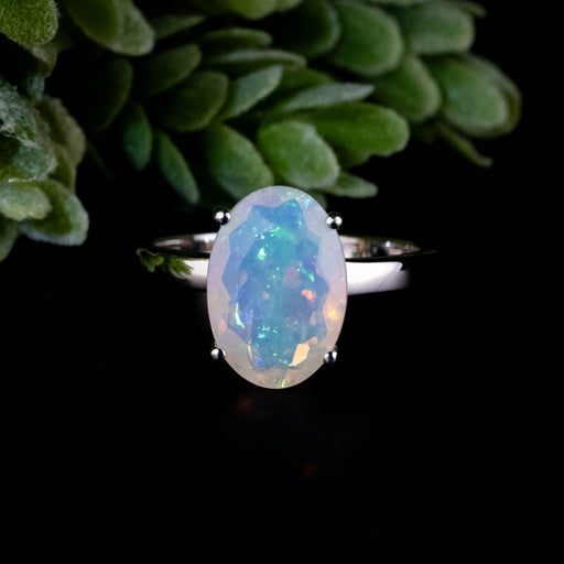 Ethiopian Opal Ring 12x8mm Size 8 - InnerVision Crystals