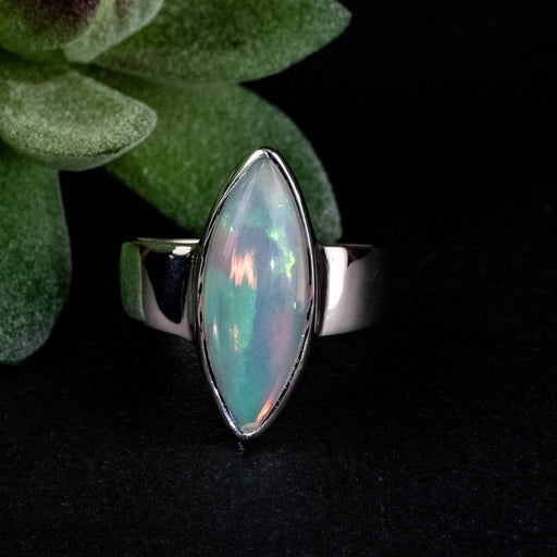 Ethiopian Opal Ring 12x9mm Size 9 - InnerVision Crystals