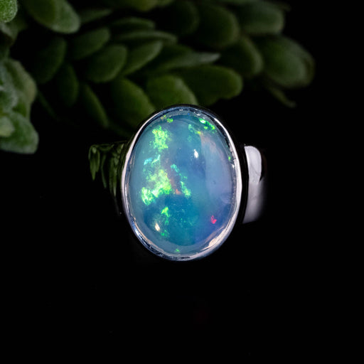 Ethiopian Opal Ring 13x10mm Size 8 - InnerVision Crystals