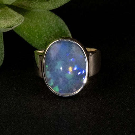 Ethiopian Opal Ring 17x13mm Size 9 - InnerVision Crystals