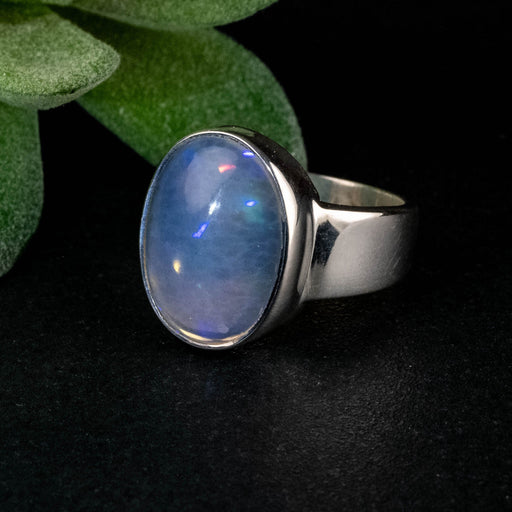 Ethiopian Opal Ring 17x13mm Size 9 - InnerVision Crystals