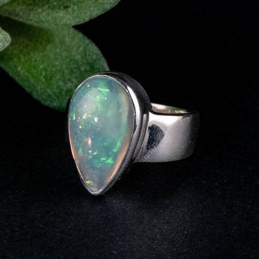 Ethiopian Opal Ring 18x10mm Size 8 - InnerVision Crystals