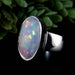 Ethiopian Opal Ring 18x10mm Size 8 - InnerVision Crystals