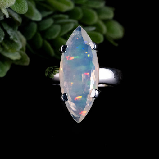 Ethiopian Opal Ring 22x9mm Size 7 - InnerVision Crystals