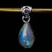 Ethiopian Opal & Tourmaline Pendant 2.45 g 26x10mm - InnerVision Crystals