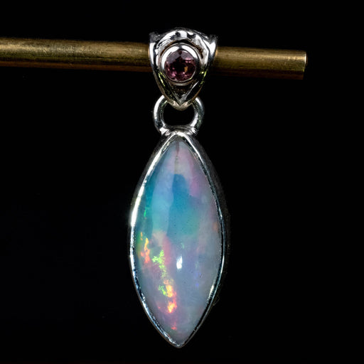 Ethiopian Opal & Tourmaline Pendant 2.79 g 31x10mm - InnerVision Crystals