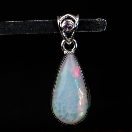 Ethiopian Opal & Tourmaline Pendant 3.74 g 34x12mm - InnerVision Crystals