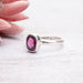 Garnet Ring 8x6mm Size 7 - InnerVision Crystals