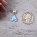 Golden Hill Turquoise Pendant 2.70 g 23x11mm - InnerVision Crystals