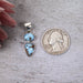 Golden Hill Turquoise Pendant 3.08 g 30x10mm - InnerVision Crystals