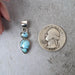 Golden Hill Turquoise Pendant 3.14 g 29x9mm - InnerVision Crystals