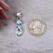 Golden Hill Turquoise Pendant 3.28 g 32x9mm - InnerVision Crystals