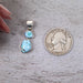 Golden Hill Turquoise Pendant 3.42 g 29x9mm - InnerVision Crystals