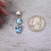 Golden Hill Turquoise Pendant 3.44 g 31x8mm - InnerVision Crystals