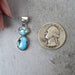 Golden Hill Turquoise Pendant 3.45 g 31x10mm - InnerVision Crystals