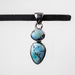 Golden Hill Turquoise Pendant 3.47 g 32x11mm - InnerVision Crystals