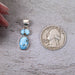 Golden Hill Turquoise Pendant 3.52 g 31x11mm - InnerVision Crystals