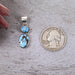 Golden Hill Turquoise Pendant 3.59 g 31x10mm - InnerVision Crystals