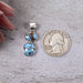 Golden Hill Turquoise Pendant 3.69 g 30x11mm - InnerVision Crystals