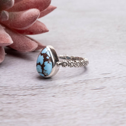 Golden Hill Turquoise Ring 11x8mm Size 6 - InnerVision Crystals