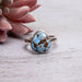 Golden Hill Turquoise Ring 12x11mm Size 7 - InnerVision Crystals