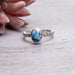 Golden Hill Turquoise Ring 9z7mm Size 7 - InnerVision Crystals