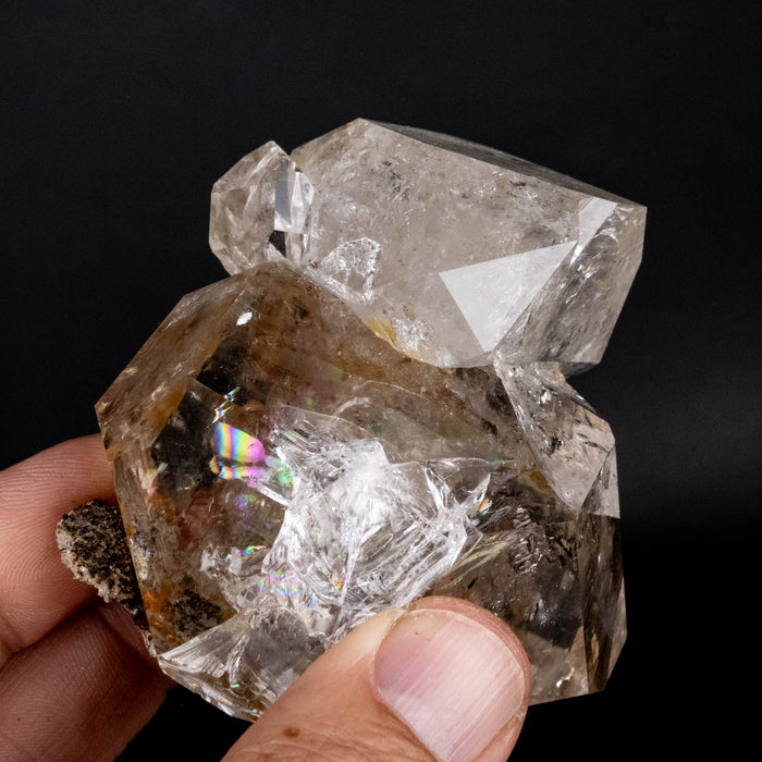 Herkimer Diamond Quartz Crystal 253 g 79x66x39mm - InnerVision Crystals