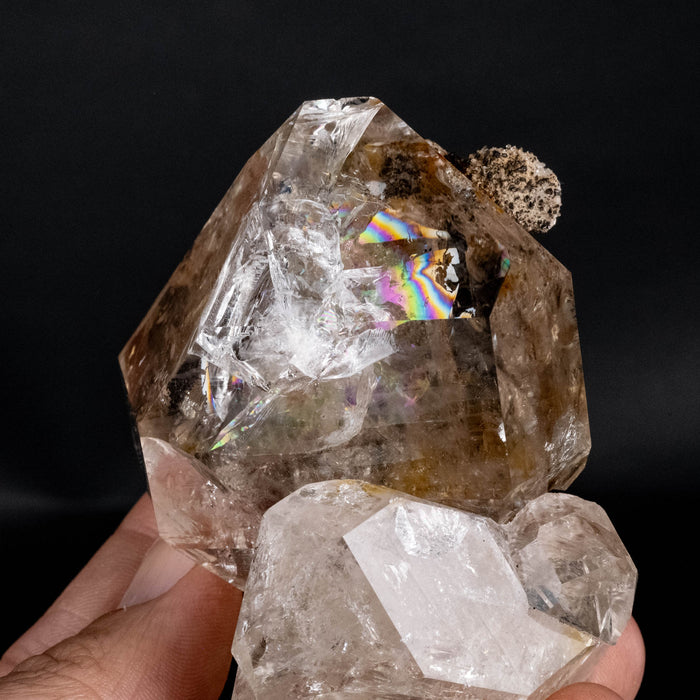 Herkimer Diamond Quartz Crystal 253 g 79x66x39mm - InnerVision Crystals