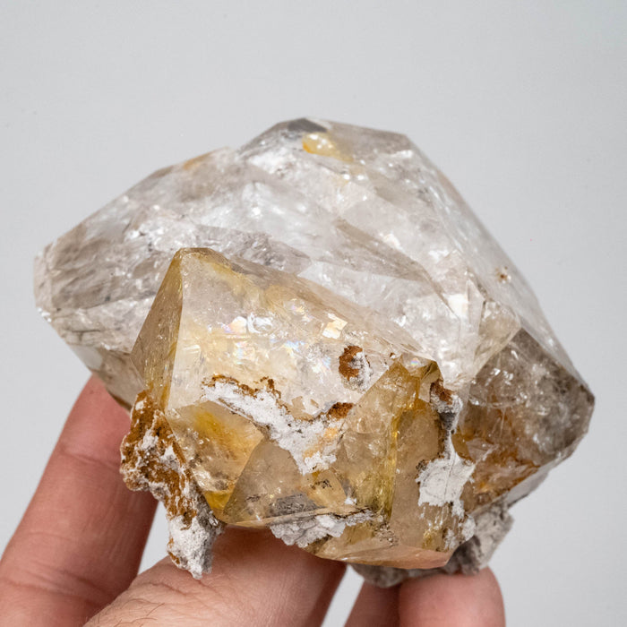 Herkimer Diamond Quartz Crystal 403 g 88x87x65mm - InnerVision Crystals