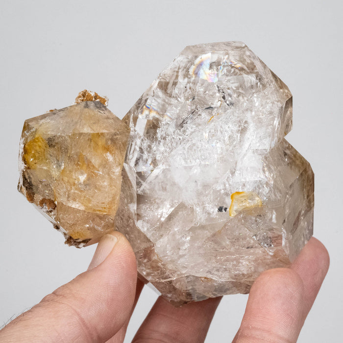 Herkimer Diamond Quartz Crystal 403 g 88x87x65mm - InnerVision Crystals