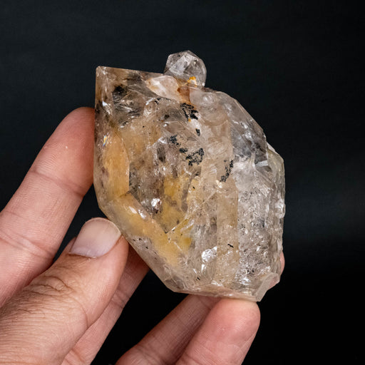 Herkimer Diamond Quartz Crystal Golden Healer 215 g 89x49x44mm - InnerVision Crystals