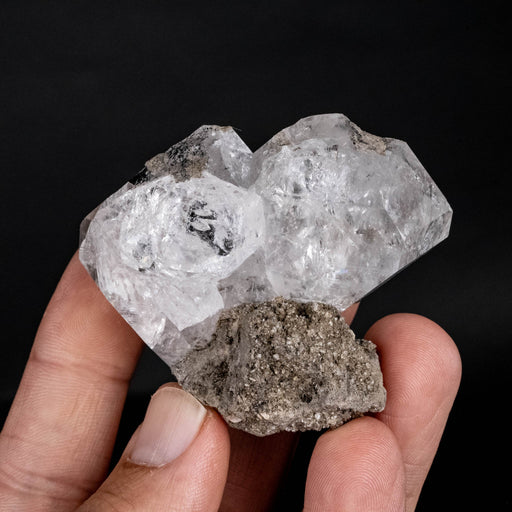 Herkimer Diamond Quartz Crystal on Matrix 117 g 62x51x37mm - InnerVision Crystals