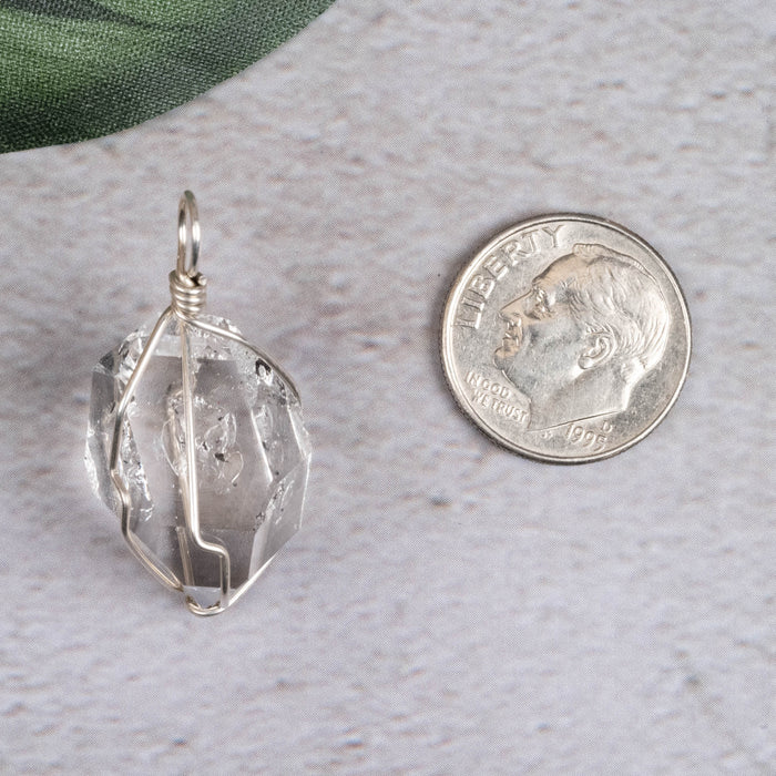 Herkimer Diamond Quartz Crystal Pendant 4.60 g 22mm - InnerVision Crystals