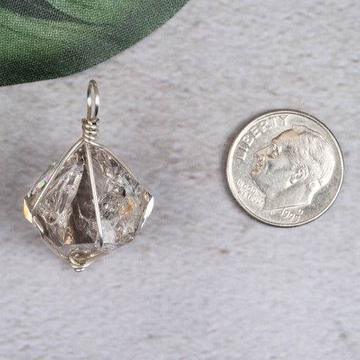 Herkimer Diamond Quartz Crystal Pendant 4.90 g 21mm - InnerVision Crystals