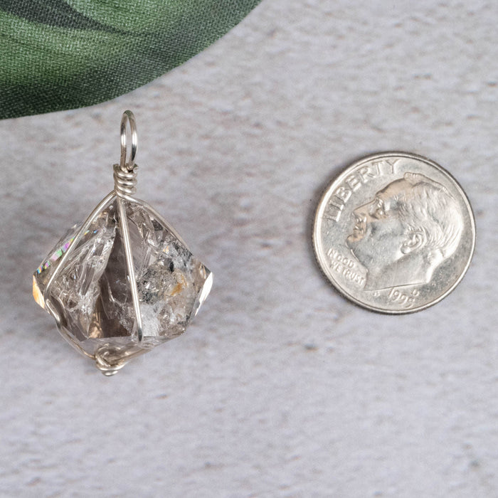 Herkimer Diamond Quartz Crystal Pendant 4.90 g 21mm - InnerVision Crystals