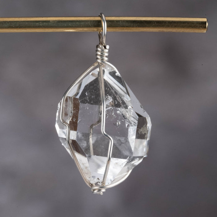 Herkimer Diamond Quartz Crystal Pendant 5 g 21.8mm - InnerVision Crystals