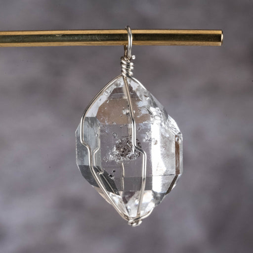 Herkimer Diamond Quartz Crystal Pendant 5.6 g 23.8mm - InnerVision Crystals