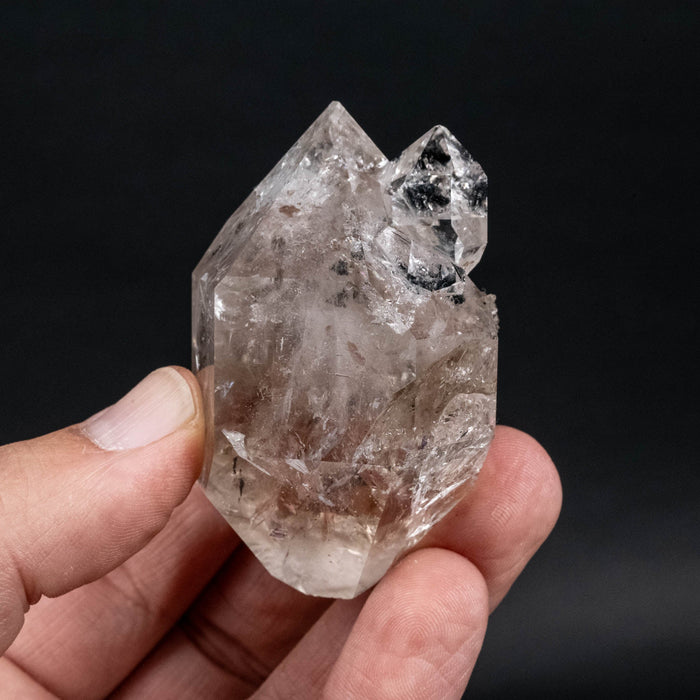 Herkimer Diamond Quartz Crystal w/ Matrix 104 g 64x40x31mm - InnerVision Crystals