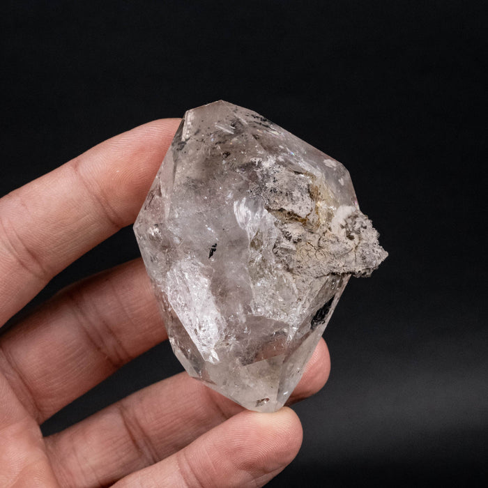 Herkimer Diamond Quartz Crystal w/ Matrix 122 g 66x47x33mm - InnerVision Crystals