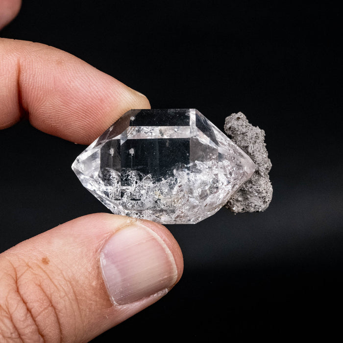 Herkimer Diamond Quartz Crystal w/ Matrix 17.64 g 39x22x16mm - InnerVision Crystals