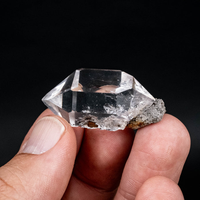 Herkimer Diamond Quartz Crystal w/ Matrix 17.64 g 39x22x16mm - InnerVision Crystals