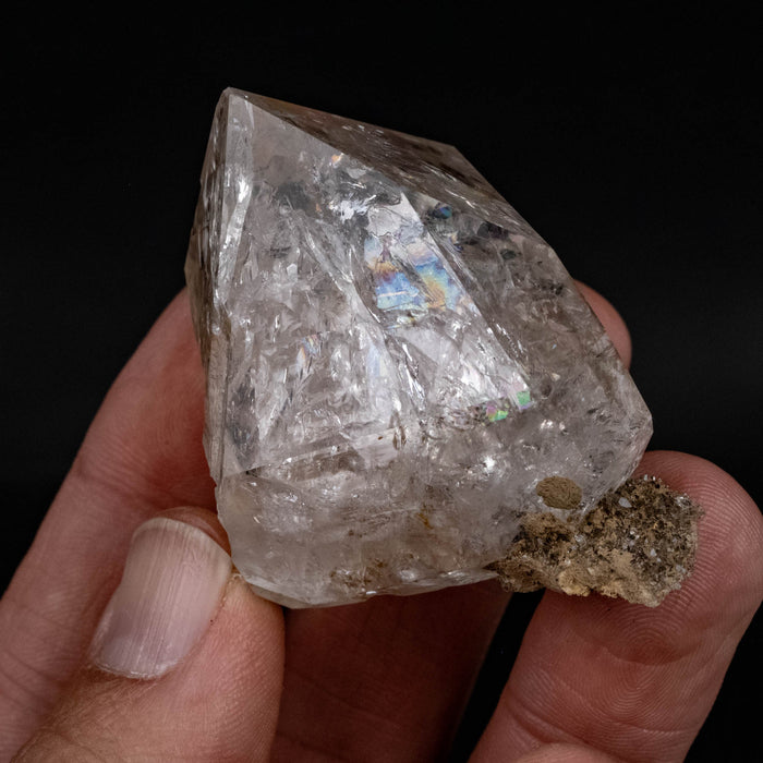 Herkimer Diamond Quartz Crystal w/ Matrix 73.39 g 45x42x38mm - InnerVision Crystals