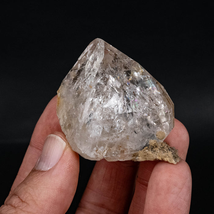 Herkimer Diamond Quartz Crystal w/ Matrix 73.39 g 45x42x38mm - InnerVision Crystals