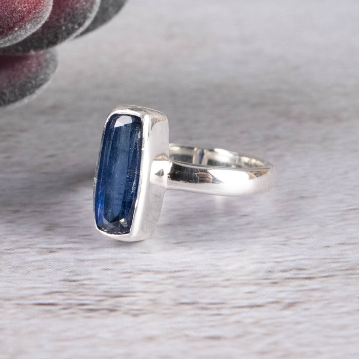 Kyanite Ring 12x5mm Size 7 - InnerVision Crystals