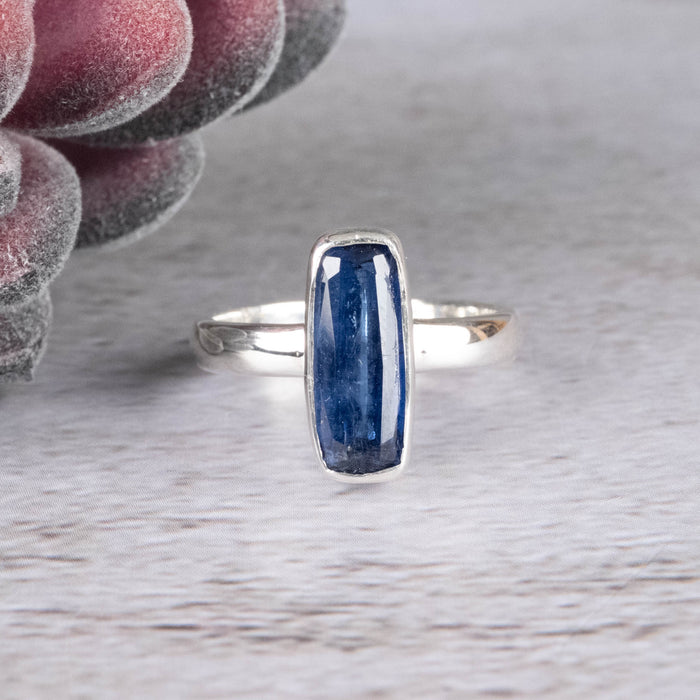 Kyanite Ring 12x5mm Size 7 - InnerVision Crystals