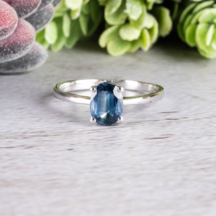 Kyanite Ring 8x6mm Size 10 - InnerVision Crystals