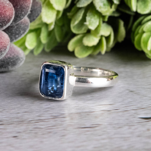 Kyanite Ring 9x8mm Size 8 - InnerVision Crystals