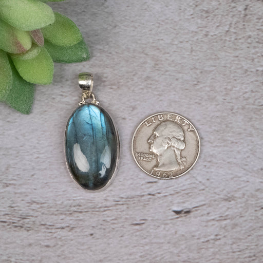 Labradorite Pendant 10.07 g 43x20mm - InnerVision Crystals