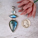 Labradorite Pendant 16.55 g 69x27mm - InnerVision Crystals