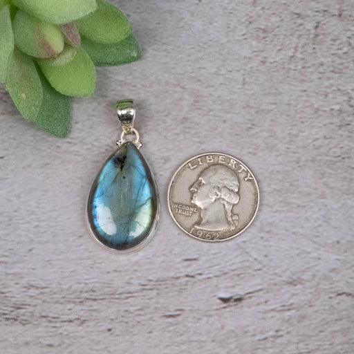 Labradorite Pendant 8.05 g 41x19mm - InnerVision Crystals